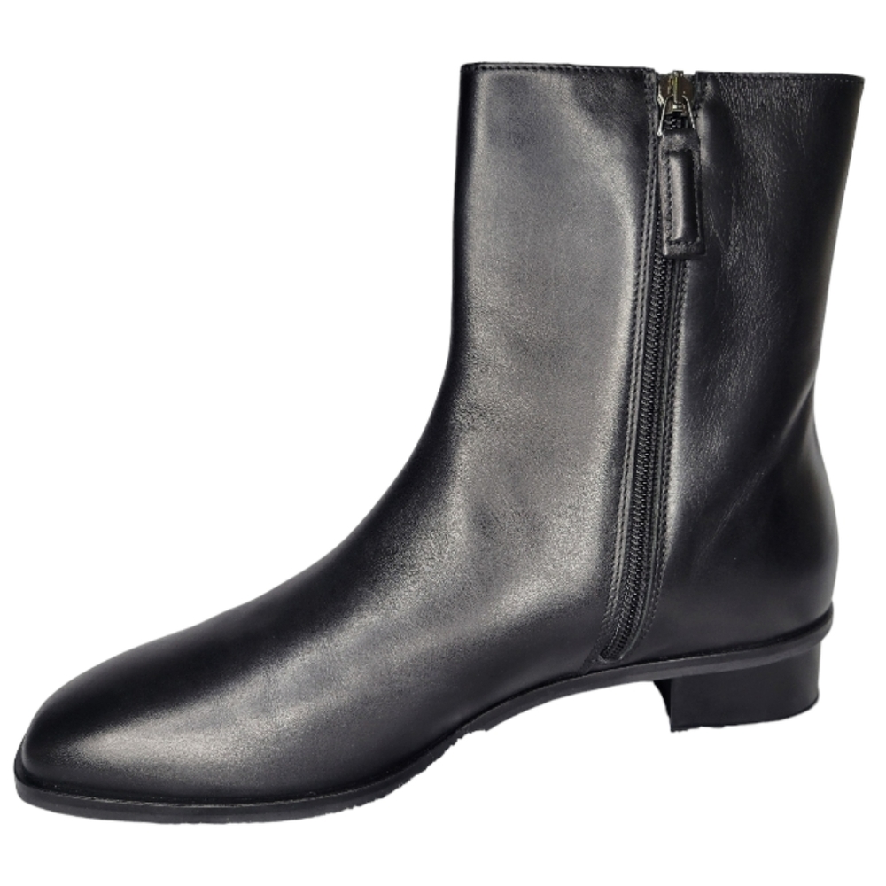 Aquatalia Lucie Women's Bootie Size 10 Weatherproof Black Leather Square-toe